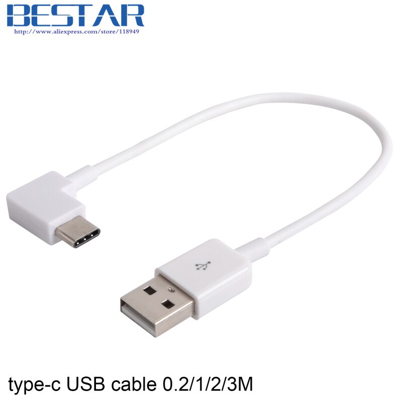 Vinklad usb-c usb 3.1 typ-c vinklad dataladdningskabel 0.2m 1m 2m 3m , usb c typ c-kabel 20cm 3ft 6ft 10ft 1 2 3 meter