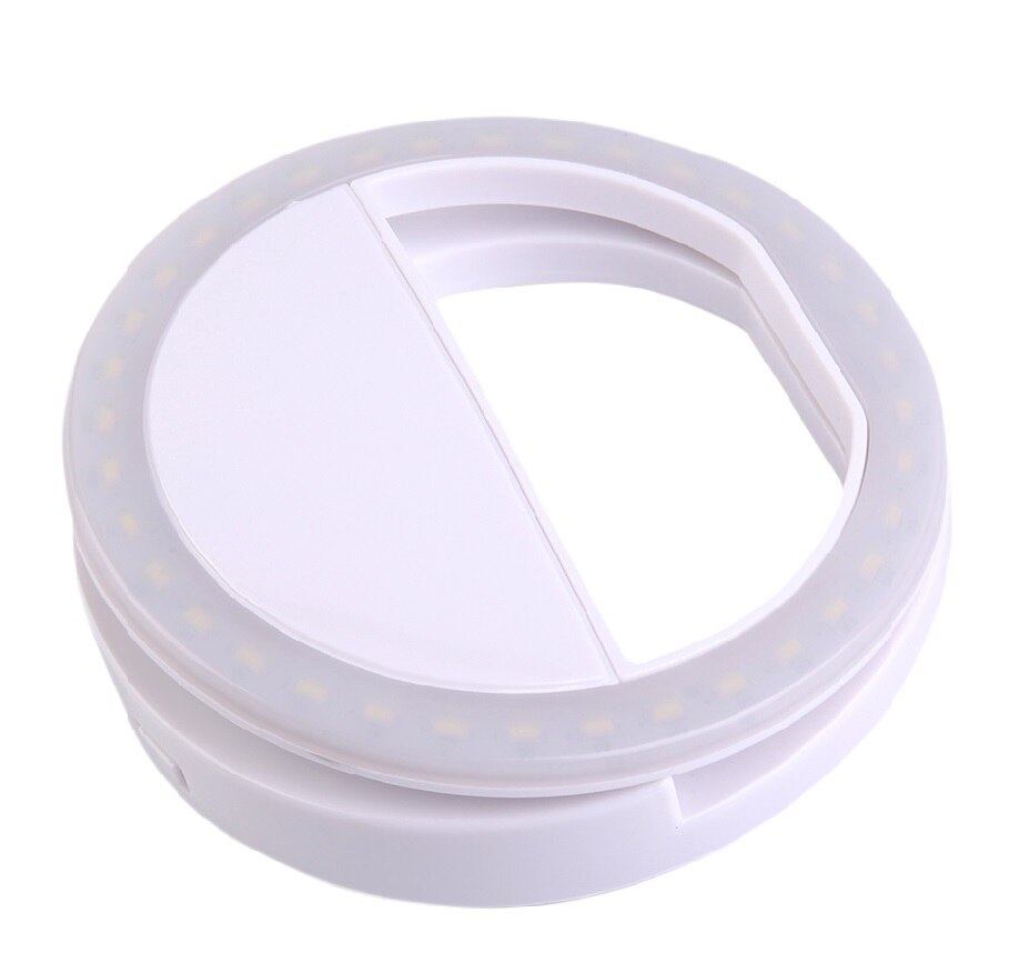 Mini Mobile Phone Clip Selfie LED Auto Flash Light Up For Smartphone Portable Selfie Flashlight Camera Flashlight For IPhone 6s: White