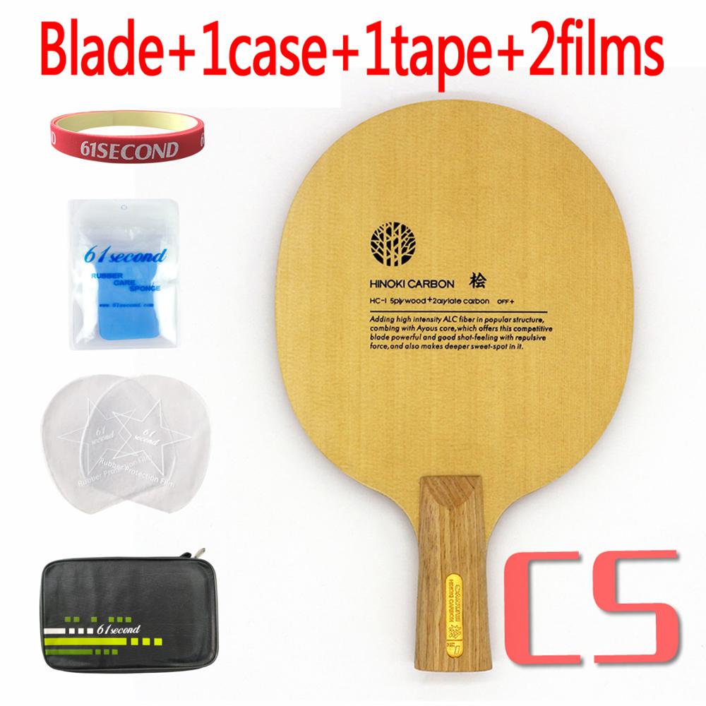 SANWEI HC1S Hinoki ALC Carbon Table Tennis Blade/ ping pong blade/ table tennis bat: CS with FM case