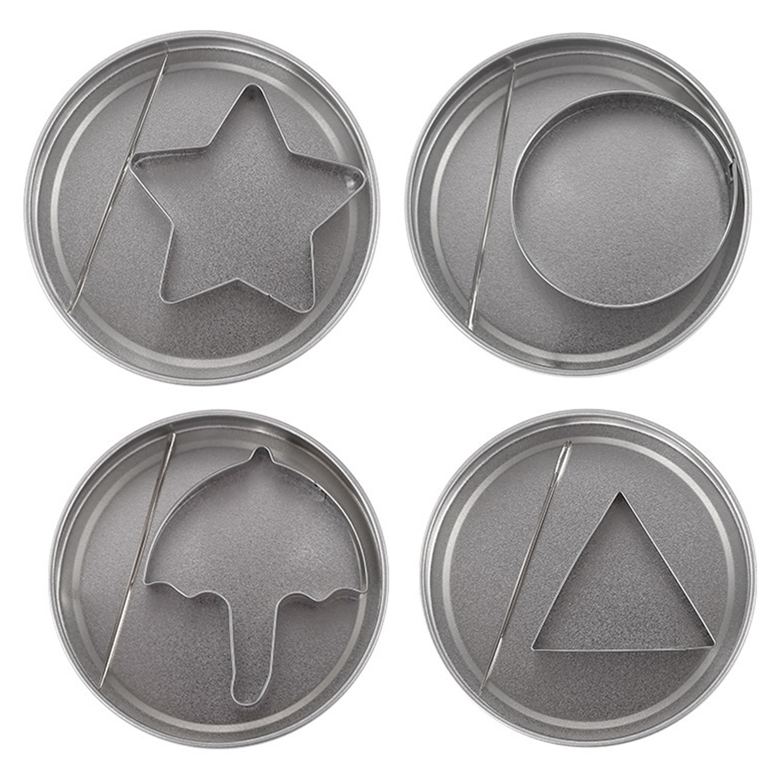 Dalgona Cookies Making mold Kit Stainless Steel Cookie Cutters Biscuit Molds for Making Desserts Puddings Jelly: Orange