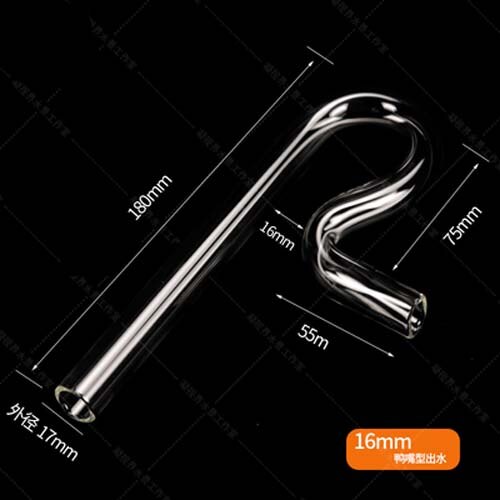 Mini nano Glas rohr lilie Jet zufluss abfluss violett Dreh Mini nano zufluss abfluss ADA Aquarium Filter zubehör: Jet Abfluss 17mm