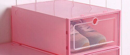 Transparante Plastic Schoenendoos Schoen Opslag Artefact Schoen Opbergdoos Schoenendoos Japanse Schoen Boxs Flip Lade Boxs: A