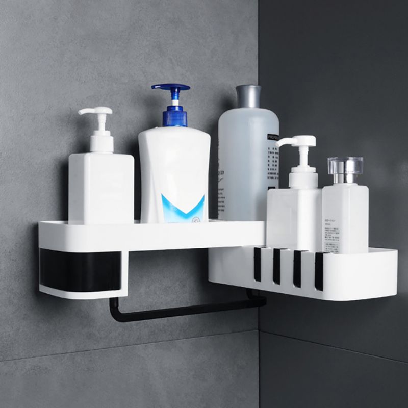 Kitchen Rotating Wall Shelves Bathroom Wall Mounted Hole Free Storage Rack