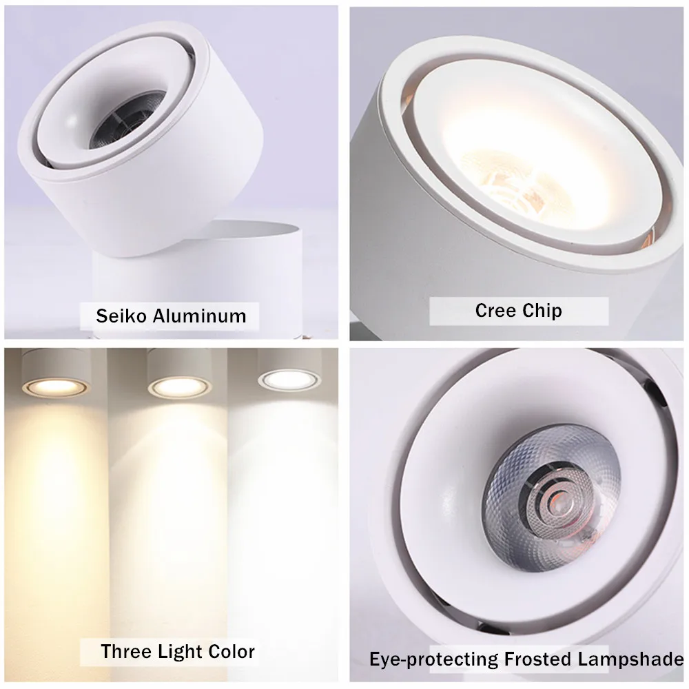LED-Schienenleuchte, 15 W, 12 W, 10 W, AC 220 V, Spotlicht, Deckenmontage, Schienenmontage, Strahler, Schlafzimmer, Bekleidungsgeschäft, Flurbeleuchtung