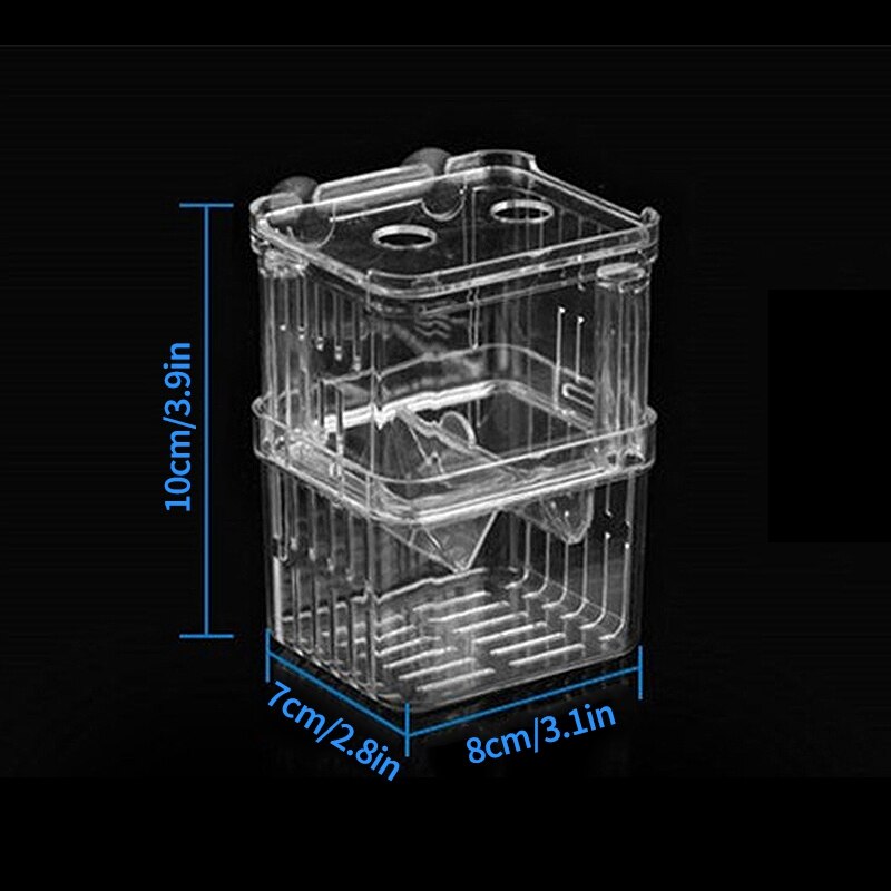 Ecological Aquarium Fish Tank Double-Deck Fish Breeding Isolation Box Durable Acrylic Fish Tank Aquarium Accessories