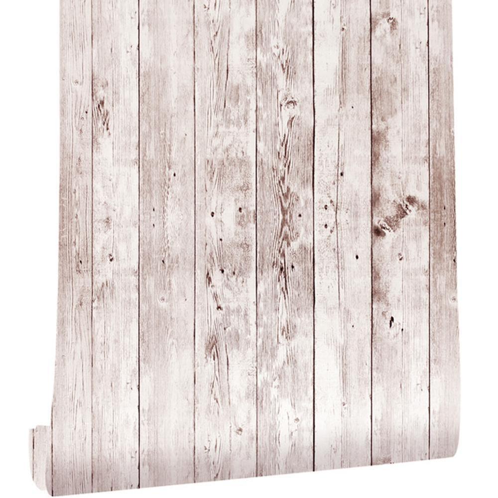 45*200 Self-Adhesive Old Wood Grain Wall Sticker Wood Decoration Wallpaper Panel Stick Wall Interior Decoration Vi Z6O9: Default Title