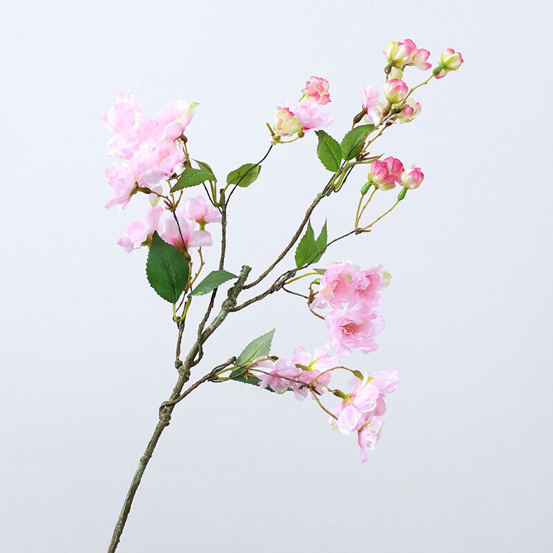 Kirsebærblomst kunstige blomster silkeblomst til bryllupsdekoration lav pris lyserød dekoration hjem valentinsdag: Smtyh 023