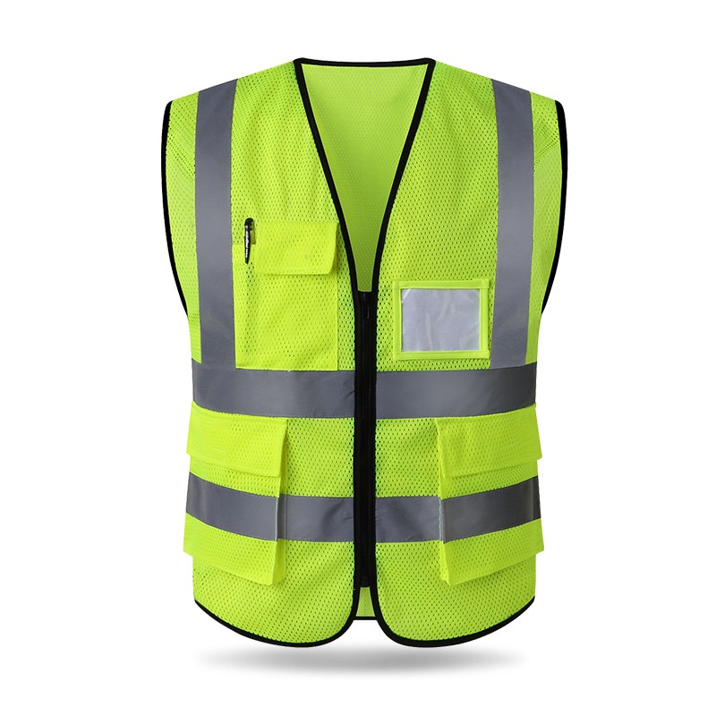 Reflecterende vest bouw grond mesh fluorescerende vest kleding verkeersveiligheid beschermende jas