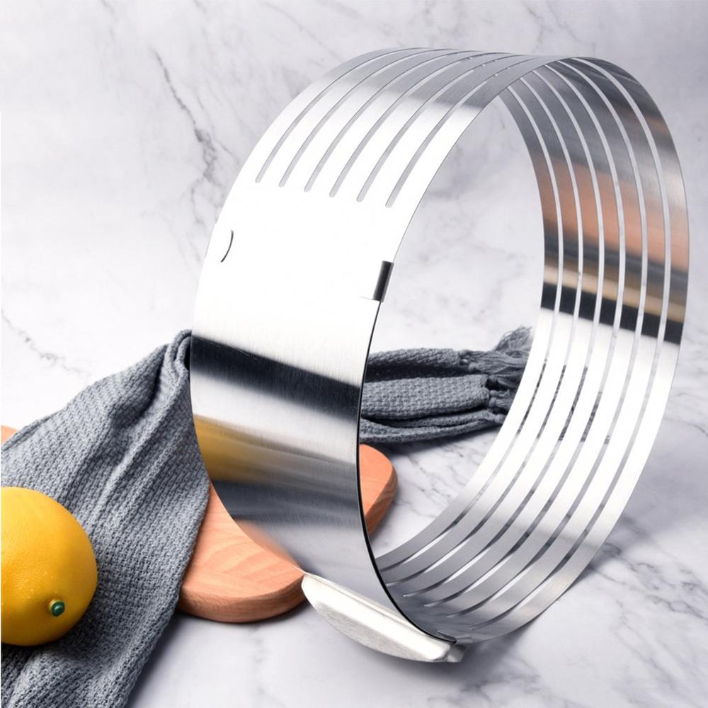 DIY Adjustable Cake Cutter Slicer Mold Round Shape Bread Cake Slicer Cutting Fixator Layer Kitchen Baking Cooking Accessories
