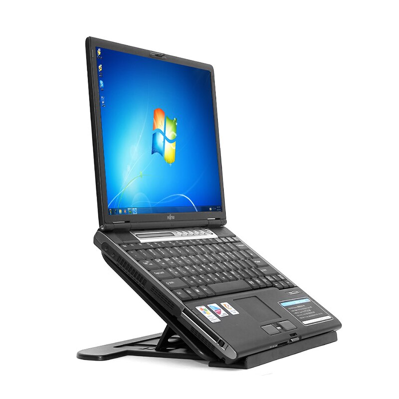 Ayarlanabilir Laptop standı taşınabilir bilgisayar Lapdesk plastik malzeme 10-15.6 inç ekran ergonomik katlanabilir dizüstü bilgisayar masası