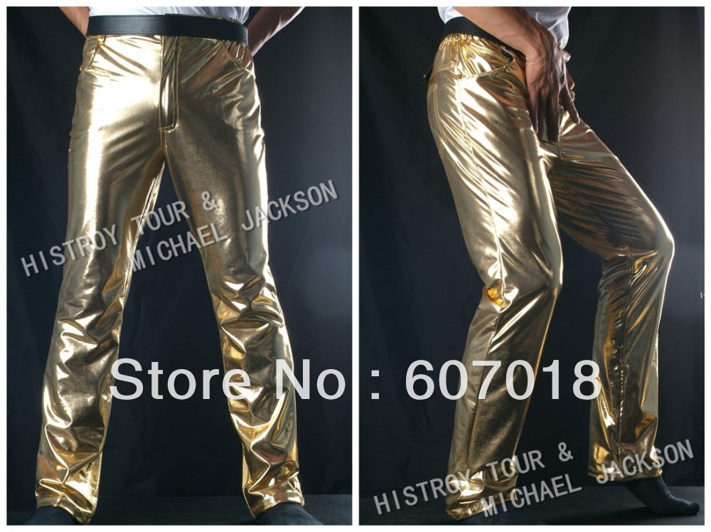 MJ Michael Jackson History BAD Classic Golden Pants Trousers for Performance