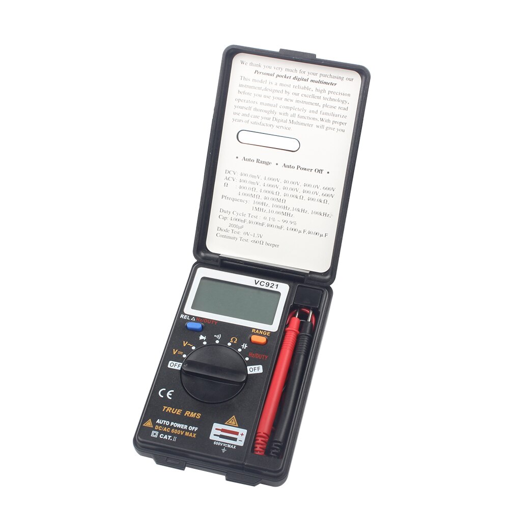 VC921 Mini Digital Multimeter DMM Integrated Personal Handheld VC921 Mini portable Multimeter automatic range