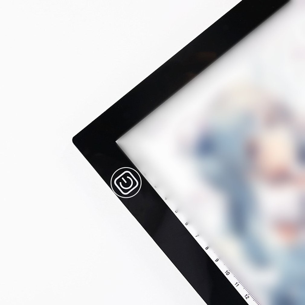 Tablet LED Tracing Light Box Ultra Thin Stepless Dimmable Brightness Artcraft Light Table Pad Board with Scale