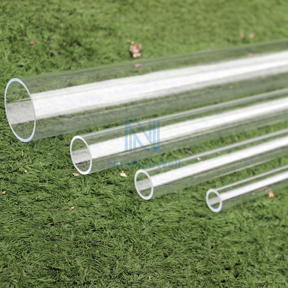 4Pc x50cm Crystal Pipe Plexiglass Solid Pipe DIY Level Gauge 99% Clear Hard Tube Aquarium Water Supply Visiable Out Dia.16-40mm