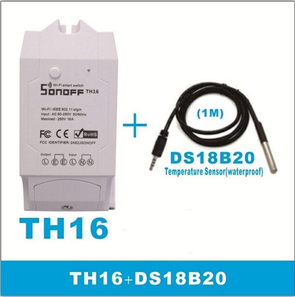 sonoff Smart home TH16 Switch test Temperature Humidity Sensor Intelligent automation module: TH16 DS18B20