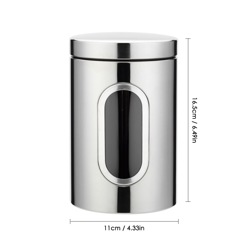 3Stck Edelstahl Tee Panzer Kaffee Zucker Lagerung Kanister Gläser Töpfe Küche Lebensmittel Behälter für Getreide Muttern Dosen Kasten bottels