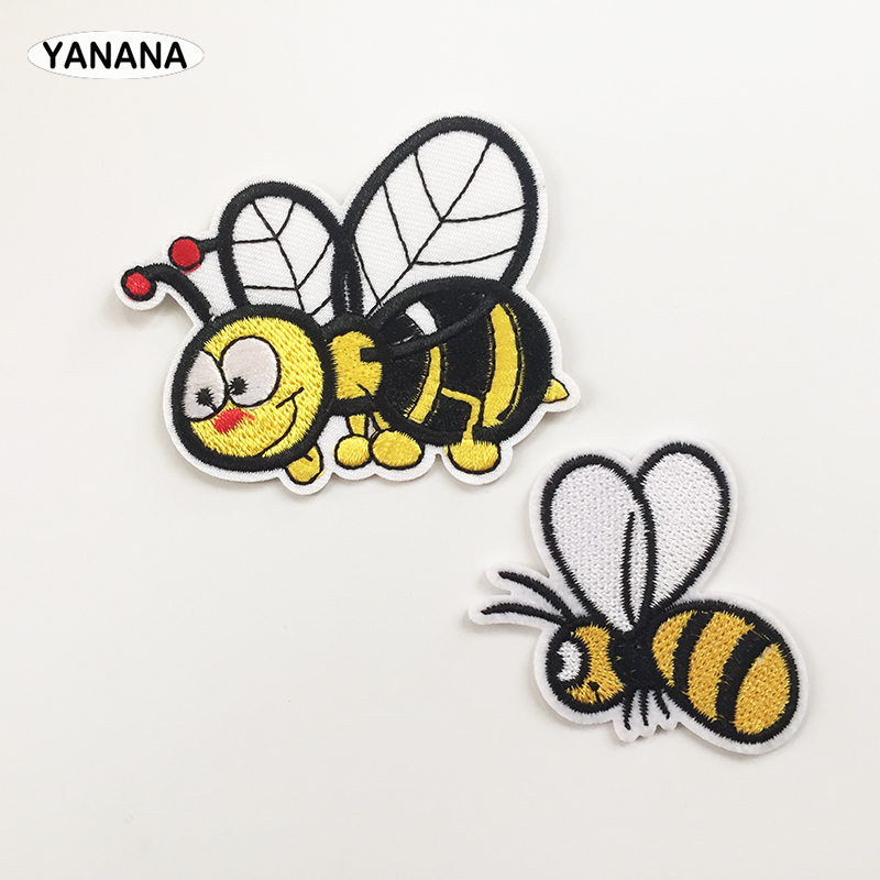 Mooie Bee Borduren Met Badges Ijzer Op Patches Voor Kleding Diy Ijzer Op Voor Jas Jeans Decoratie