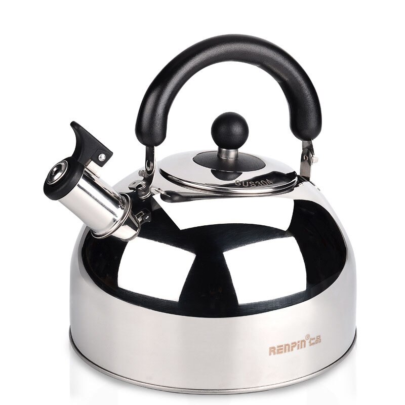 Europæisk rustfrit stål kedel hjemmekedel gaskomfur universal fløjte lyd 4l: 1