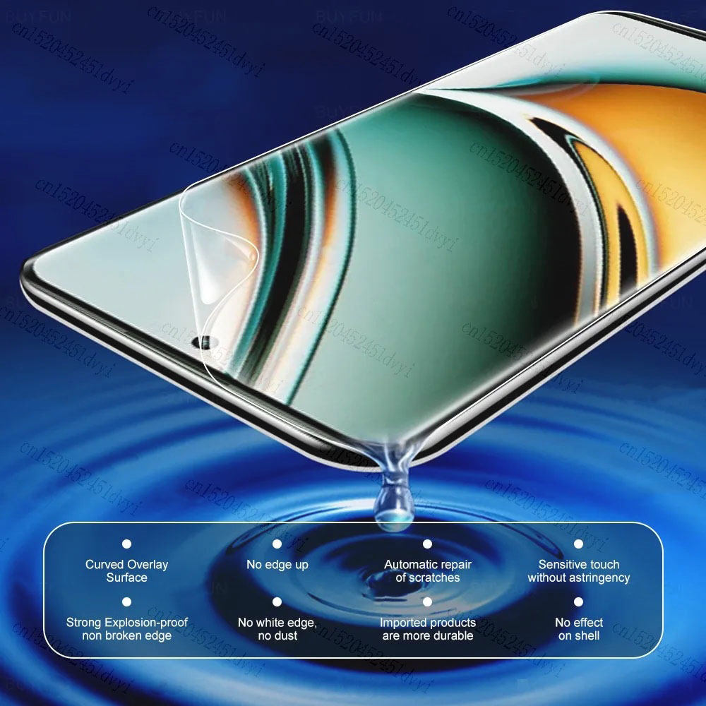 3PCS Hydrogel Film For Realme 9 4G 9i 5G 10 Pro 10T 11 C33 C53 C55 GT Neo 5 SE GT3 Narzo N53 N55 60 50 Screen Protector Film