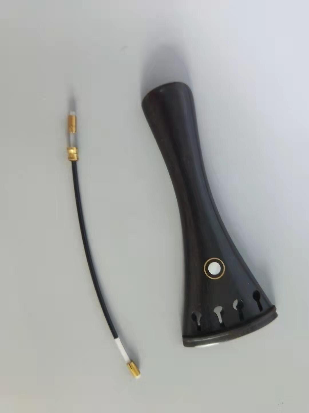 1PC Violine Schwanz Stück 4/4 Mit Nylon Schwanz Darm Geige Teile Saitenhalter: Licht Grau