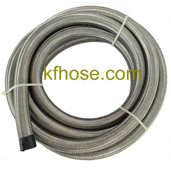AN16 AN 16 -16 AN-16 Stainless Steel Braided Rubber Fuel Line Gas Oil Hose 1M 3.3FT