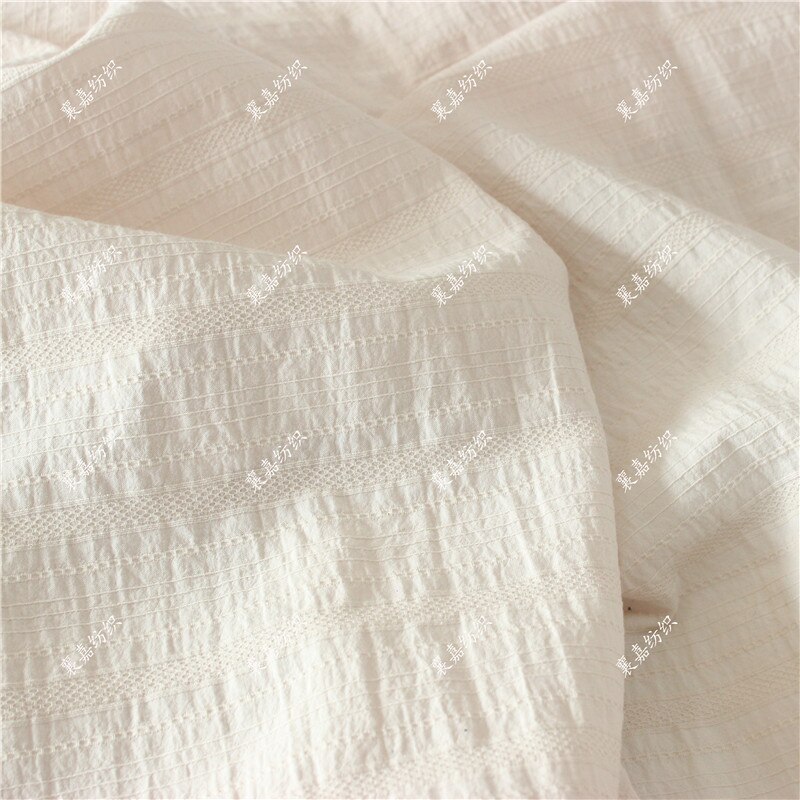 Katoen Stof Puur Katoen Vlakte Gewassen Jacquard Stof Vrouwen Overhemd Rok Stof Kinderkleding Stof: 2