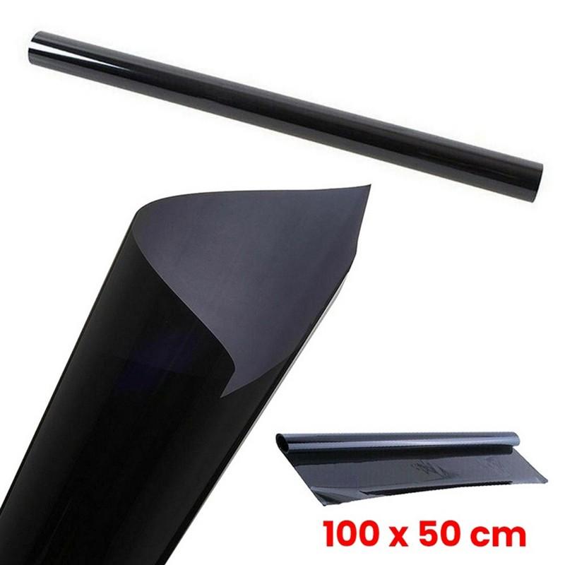2pcs 50cmx100cm 5% VLT Dark Black Car Window Tint Film Glass Uncut Glass Sunshade Sticker Auto Accessories