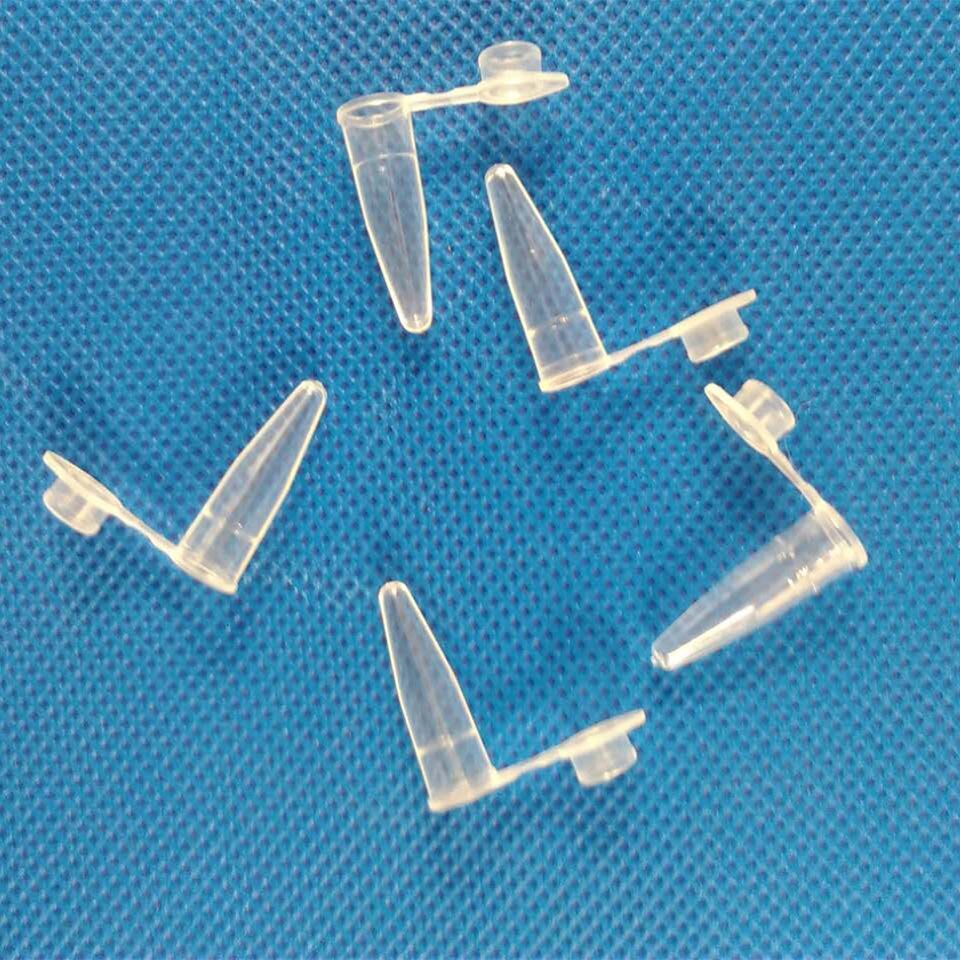 1000pcs/lot 0.2ml Micro centrifuge tubes Plastic Test Tubes Centrifuge Tubes with snap cap 200ul Sharp bottom sample vials