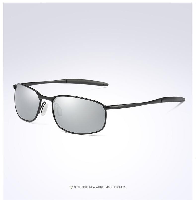 Zonnebril Voor Heren Zilver Metalen Frame Rijden Pilot Zonnebril Brillen Mannelijke Zwarte Bril Gafas: Black Silver