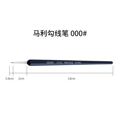 9 stuks make-up tekenpen kwasten fijn handgeschilderd dun haaklijn pen nylon kwast acryl verfpen kunstbenodigdheden: 000