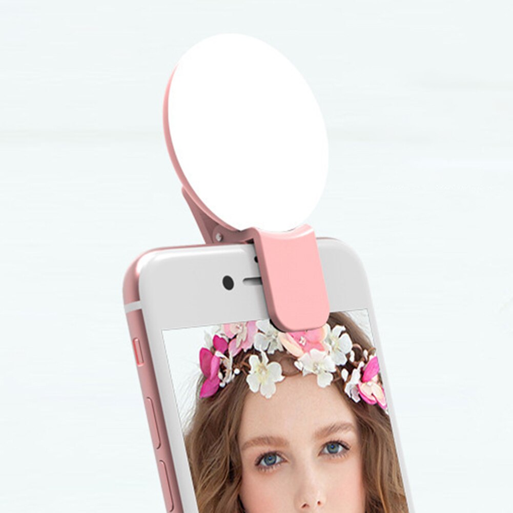 SF02 Draagbare Oplaadbare Mobiele Telefoon Foto Selfie Led Licht Invullen Met Clip