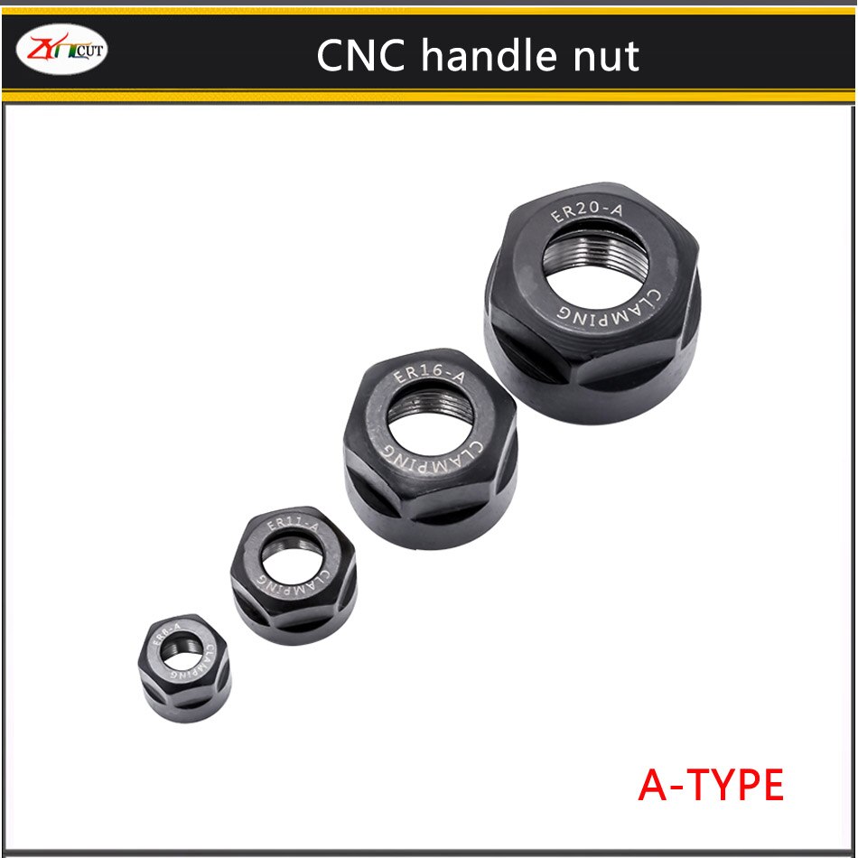 1pcs ER nut A M UM ER8 ER11 ER16 ER20 ER25 ER32 ER40 International Standard Nut Hexagon nut internal and external