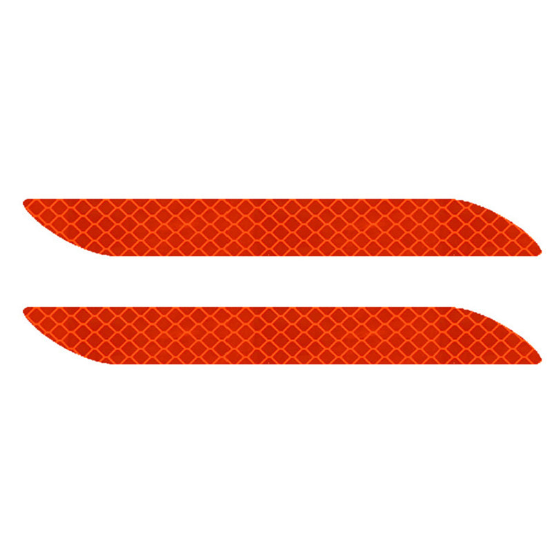 Autocollant réfléchissant universel pour voiture, 2 pièces, Paster d&#39;avertissement de sécurité, décoratif pour barre arrière de voiture résistant à l&#39;eau pour les besoins de sécurité routière: Rouge