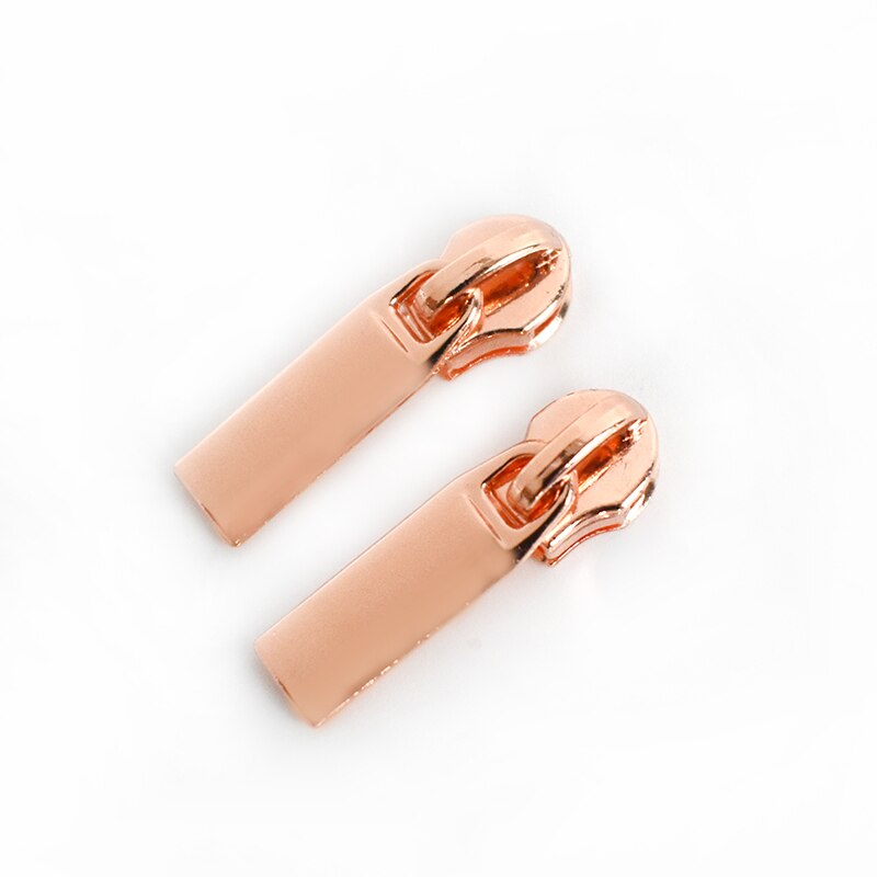 30 sztuk Meetee 6/8mm suwaki Zipper dla 3 #5 # nylonowe zamki błyskawiczne dół kurtki kieszeń Zip głowy torba zamki zestawy naprawcze DIY akcesoria: ZT140-RoseGold-No3