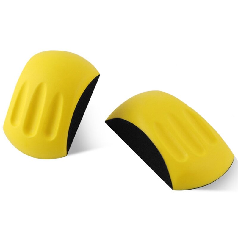 Hand Sanding Block 5'' 6'' PU Hand Grinding Block Abrasive Tool for Hook &amp; Loop Sandpaper Sanding Disc Polishing Pad