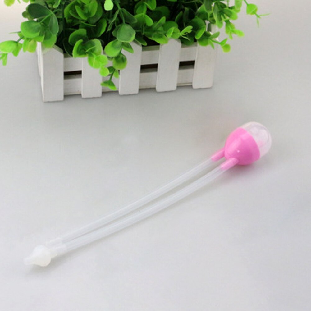 Proteção suave Prático Casa Ferramenta de Limpeza Acessórios de Silicone da Segurança Do Bebê Recém-nascido Nasal aspirador de Sucção A Vácuo: pink