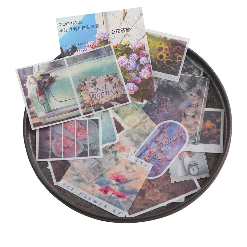 Mohammed travel series en papieren stickerpakket handboek dagboek dagboek decoratieve sticker papier scrapbooking doe-het-zelf knutselen briefpapier: Ik