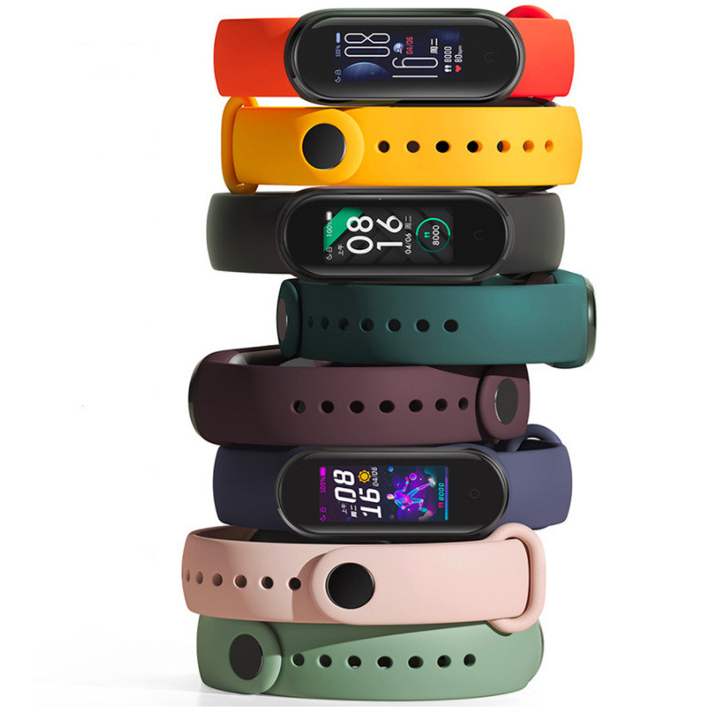 Uhrenarmband für Xiaomi Mi Band 3 4 5 6 7 Armband Silikonarmband Handschlaufe für Mi Band 7 3 4 5 6 Armband Smartwatch Band