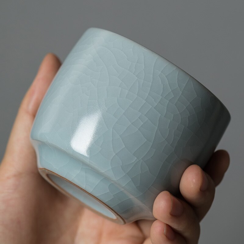 Ruyao Luohan – tasse à thé en céramique, grande glaçure gracieuse pouvant être relevée, service à thé Kung Fu, service à thé