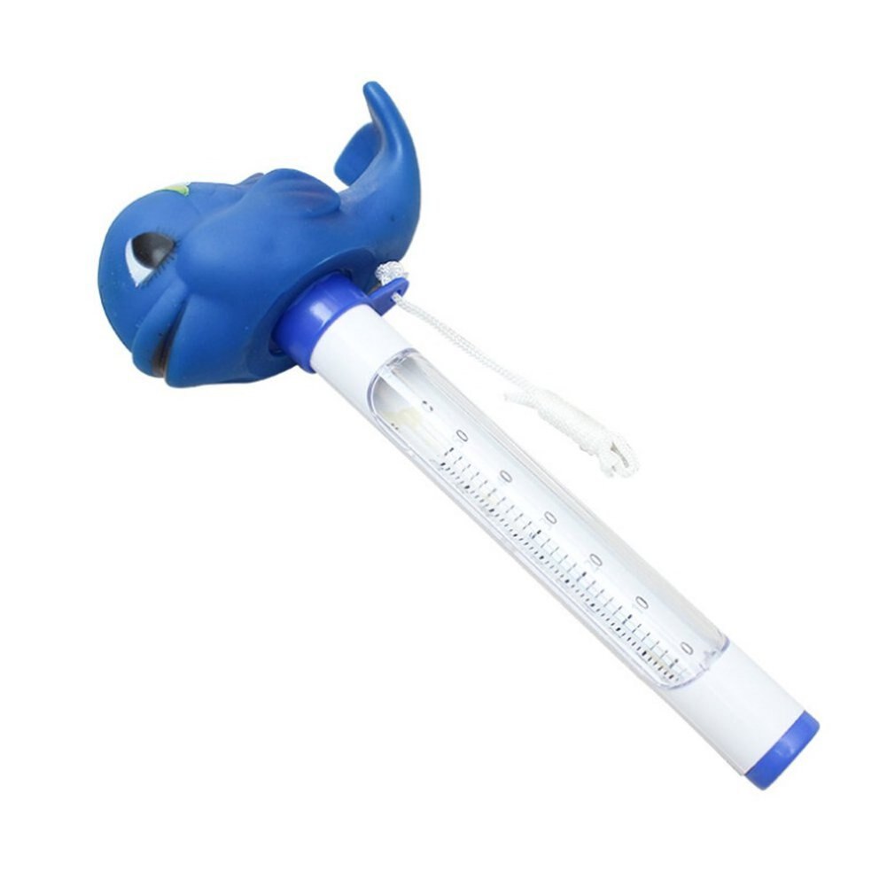 Tegneserie dyr form badekar fiskedam swimmingpool rør termometer flydende haj termometer k -1020b
