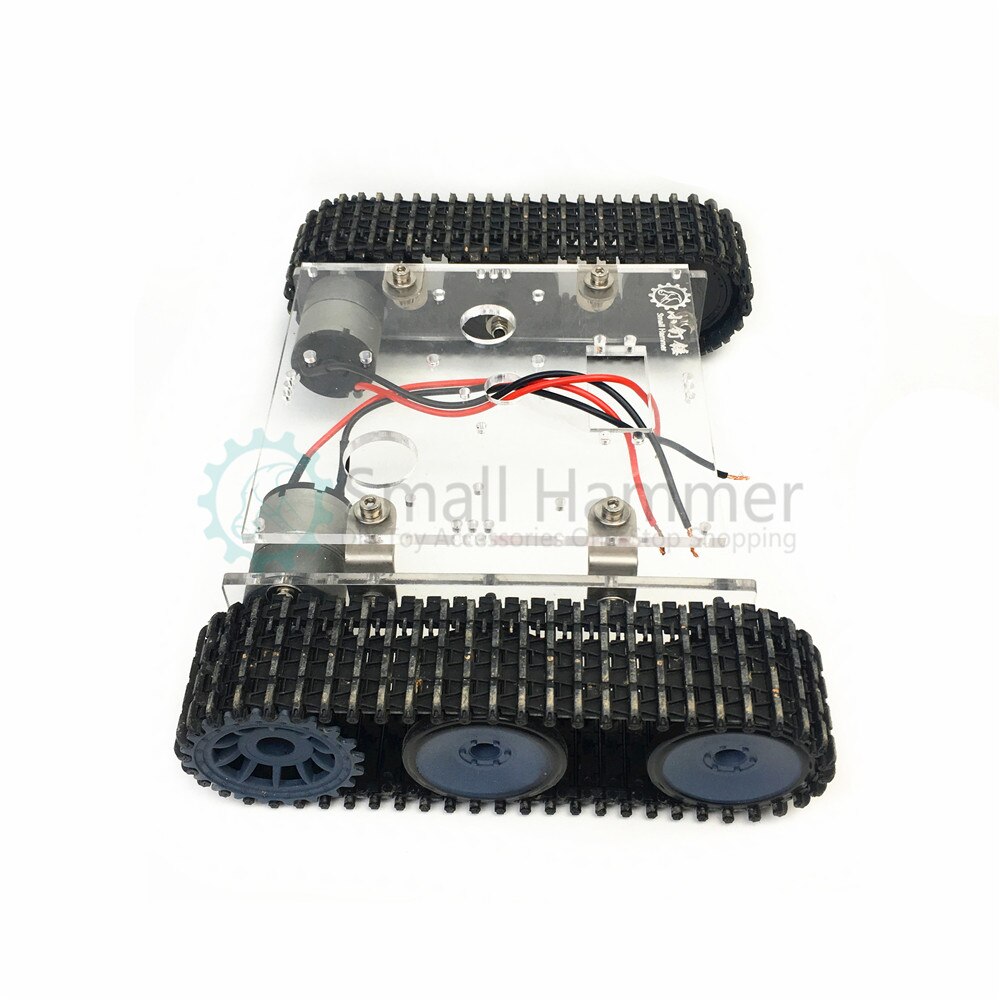 Acrylic tank robot chassis DC9-12V tracked vehicle DIY arduino kit