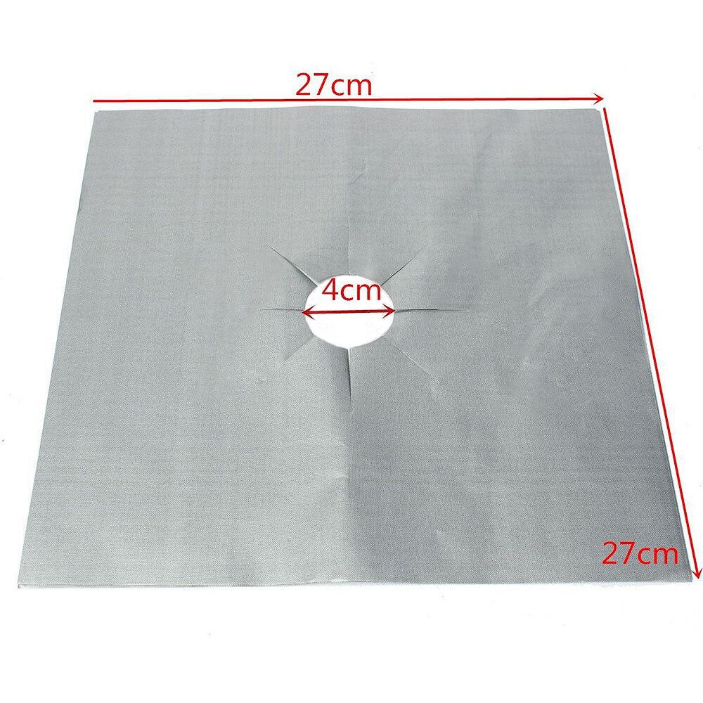 4pcs/Set Gas Stove Protector Cooker Cover Liner Clean Mat Pad Kitchen Gas Stove Stovetop Protector Kitchen Accessories: White