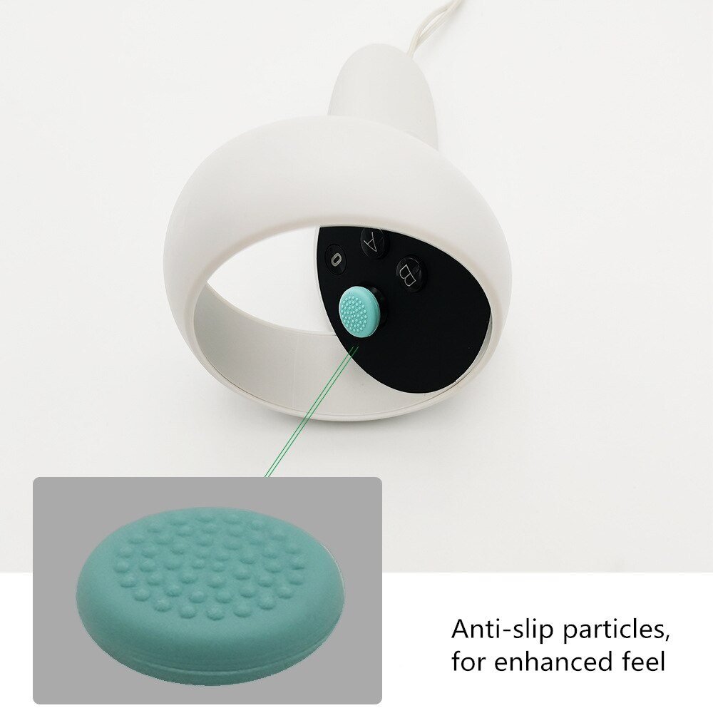 Quest 2 Controller Silicone Thumb Cap Cover Touch Controller Rocker Cap Thumbstick Cap Cover For Oculus Quest VR Accessories