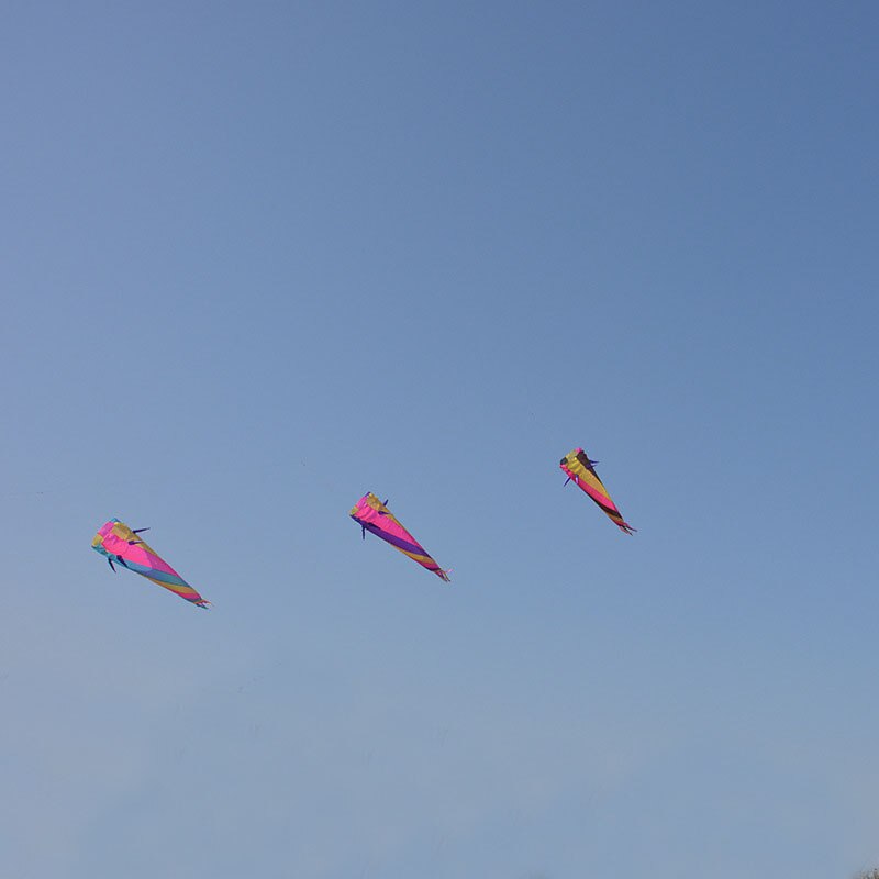 220 Cm Kite Windzak Spiraal Twist Vlieger Staart Hanger Outdoor Plezier Speelgoed
