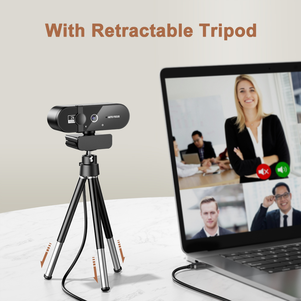 2K 4K Webcam 1080P Web Camera Cam Kan Met Microfoon Statief Voor Pc 1080P Autofocus Camera om Computer Usb Full Hd Web Camera