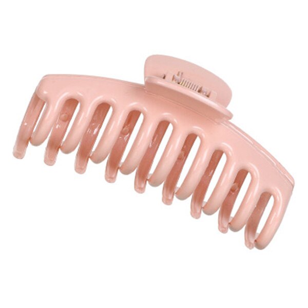 Effen Kleur Klauw Clip Grote Barrette Krab Haar Klauwen Bad Clip Paardenstaart Clip Voor Vrouwen Meisjes Haar Accessoires: pink-11cm