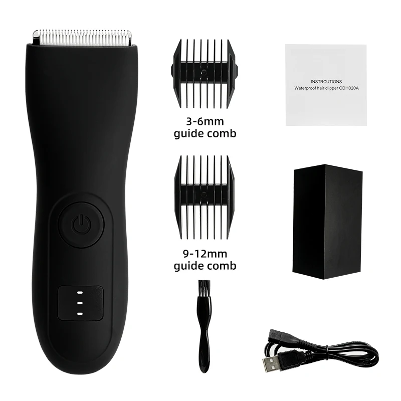Mens Body Hair Trimmer voor Mannen Ballen Vrouwen Lady Shaver Ontharing Bikini Trimmer Lies & Body Shaver Groomer Arm Baard Scheermes: Zilver