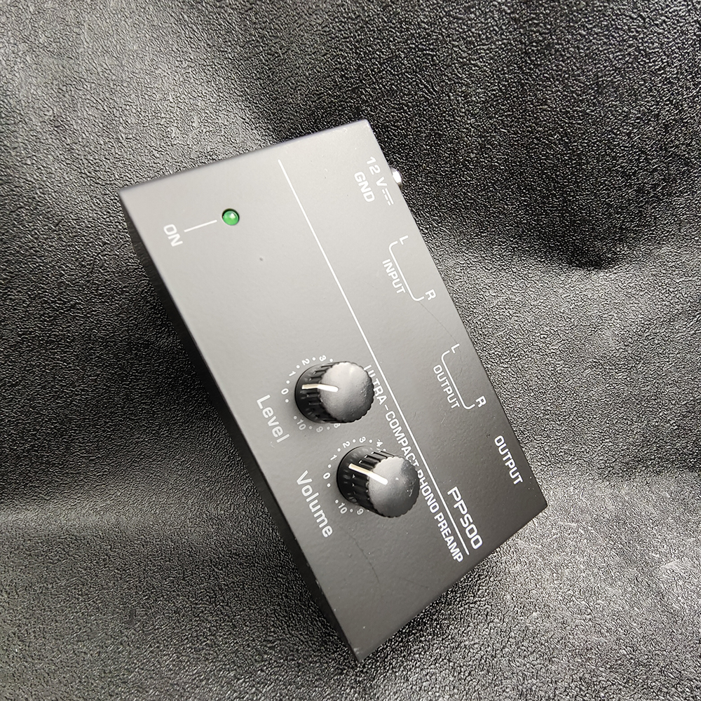 EU PLUG Audio Verstärker PP500 Phono Vorverstärker Vorverstärker mit Level Lautstärkeregler RCA Eingang Ausgang 1/4" TRS Ausgangsschnittstellen