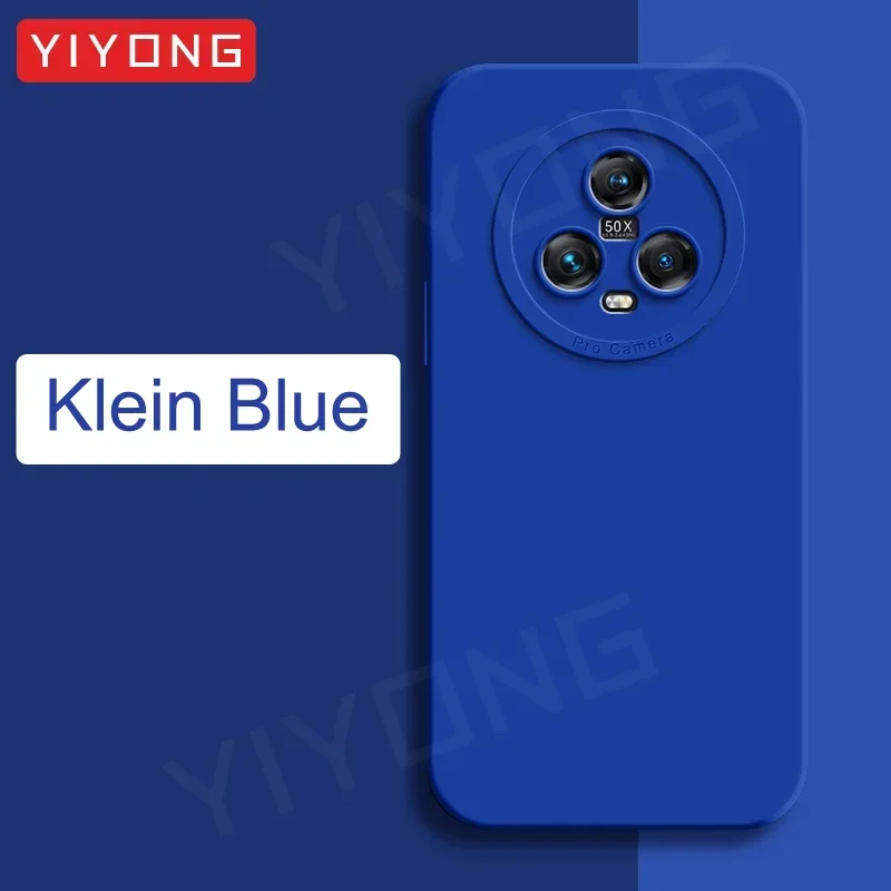 Magic5 Pro Case YIYONG Silky Soft Liquid Silicone Cover For Huawei Honor Magic 5 Lite 6 Pro 5G Magic6 Shockproof Phone Cases: ABS / Blue