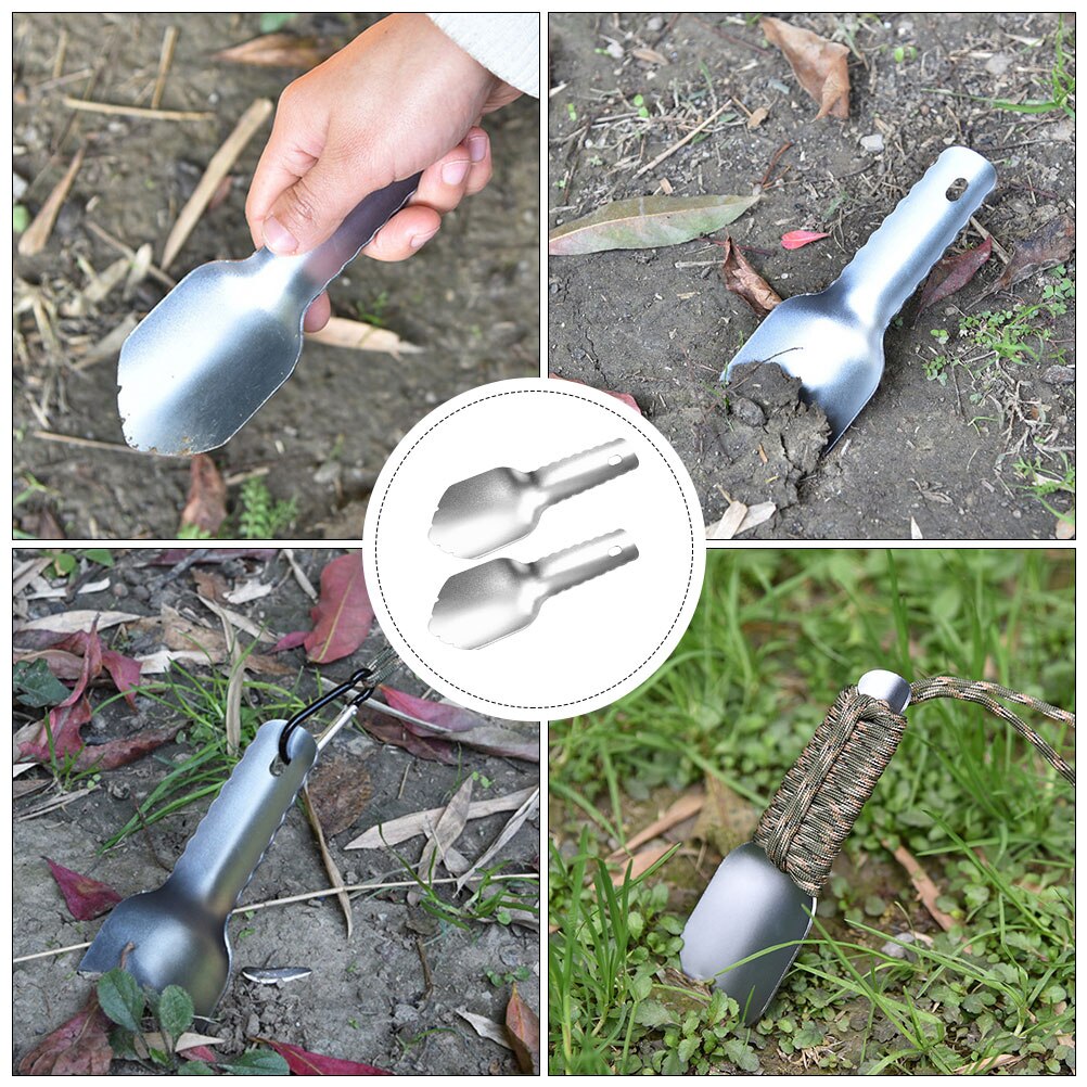 Outil de creuser le sable, pelle d&#39;extérieur polyvalente, outil de jardin, de Camping, 2 pièces